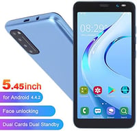 LANDVO Rino4 Pro Okostelefon, 5.45" HD Kijelző, Arcfelismerés, Dupla SIM, 4GB+512MB, Quad Kamera, Android, Bővíthető 128GB, Kék 2