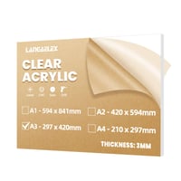 Langaelex prozirna akrilna ploča 3 mm - A3 (297x420 mm) 2