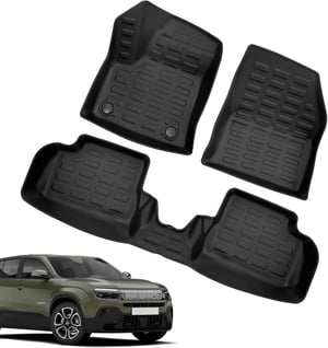 LANGBEAN Jeep Avenger EV (2023–2026) TPE gumeni set tepiha - crni, 3 kom.