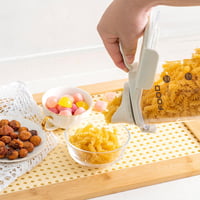 LANGMINGDE Légmentesen Zárható Tárolóedény 1,5L - Konyhai Műanyag Adagoló Doboz Gabonafélékhez, Rizshez, Szárazélelmiszerhez - BPA-mentes, M 5