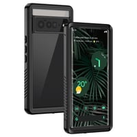 Lanhiem vodootporna maska IP68 za Google Pixel 6 Pro, zaštita od 360°, ugrađena zaštita zaslona - crna 1