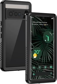 Husă rezistentă la apă Lanhiem pentru Google Pixel 6 Pro IP68, protecție 360°, cu folie de protecție ecran integrată - negru 1