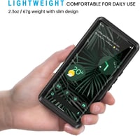 Husă rezistentă la apă Lanhiem pentru Google Pixel 6 Pro IP68, protecție 360°, cu folie de protecție ecran integrată - negru 4