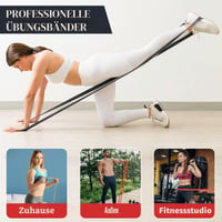 Lanjue Fitness Súprava odporových gúm 3 ks, 3 veľkosti, posilňovacie gumy na zhyby, silový tréning, jóga, powerlifting, červená, čierna, žltá 6