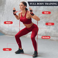 Lanjue Fitness Súprava odporových gúm 3 ks, 3 veľkosti, posilňovacie gumy na zhyby, silový tréning, jóga, powerlifting, červená, čierna, žltá 3