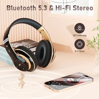 Lankey Sound Bluetooth fejhallgató 6 EQ móddal, 65 óra akkumulátor, HD mikrofon, FM, SD/TF 3