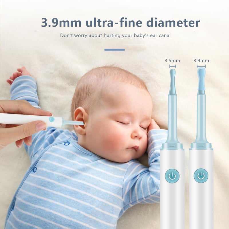 LANMOU Fülzsír Eltávolító Otoszkóp Kamerával, 1080P HD Fültisztító 6 LED Világítással, 4 Szilikon Kanállal, IP67 Vízálló iPhone Android iPad