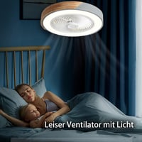 LANMOU Modern Mennyezeti Ventilátor Lámpával, Távirányítós LED Dimmelhető Szürke 5