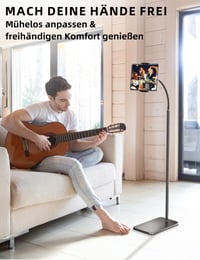 Stojan na tablet LanPavilion na podlahu, s flexibilným husím krkom, otočný o 360 stupňov, pre iPad, Samsung, Kindle a telefóny s uhlopriečkou 4,7 – 13 palcov, na používanie bez pomoci rúk 2