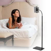 Stojan na tablet LanPavilion na podlahu, s flexibilným husím krkom, otočný o 360 stupňov, pre iPad, Samsung, Kindle a telefóny s uhlopriečkou 4,7 – 13 palcov, na používanie bez pomoci rúk 9