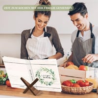 Lanpn Caiet de rețete DIY cu inele, pentru scris personalizat, cu 8 separatoare și 2 autocolante, caiet de bucătărie în limba engleză 6