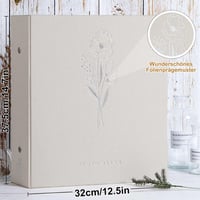 Lanpn fotoalbum za fotografije 11x15 i 11,5x15 cm, veliki album s navlakama za 600 fotografija, platneni uvez, za okomite i vodoravne slike, bež 2