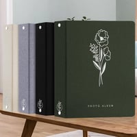 Lanpn fotoalbum za fotografije 11x15 i 11,5x15 cm, veliki album s navlakama za 600 fotografija, platneni uvez, za okomite i vodoravne slike, bež 6