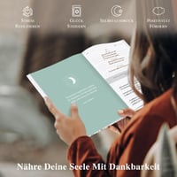 Jurnal de recunoștință Lanpn pentru bărbați și femei, jurnal de recunoștință și mindfulness pe 4 luni, carte de recunoștință de 5 minute, 20x23 cm, bej, în limba engleză 5