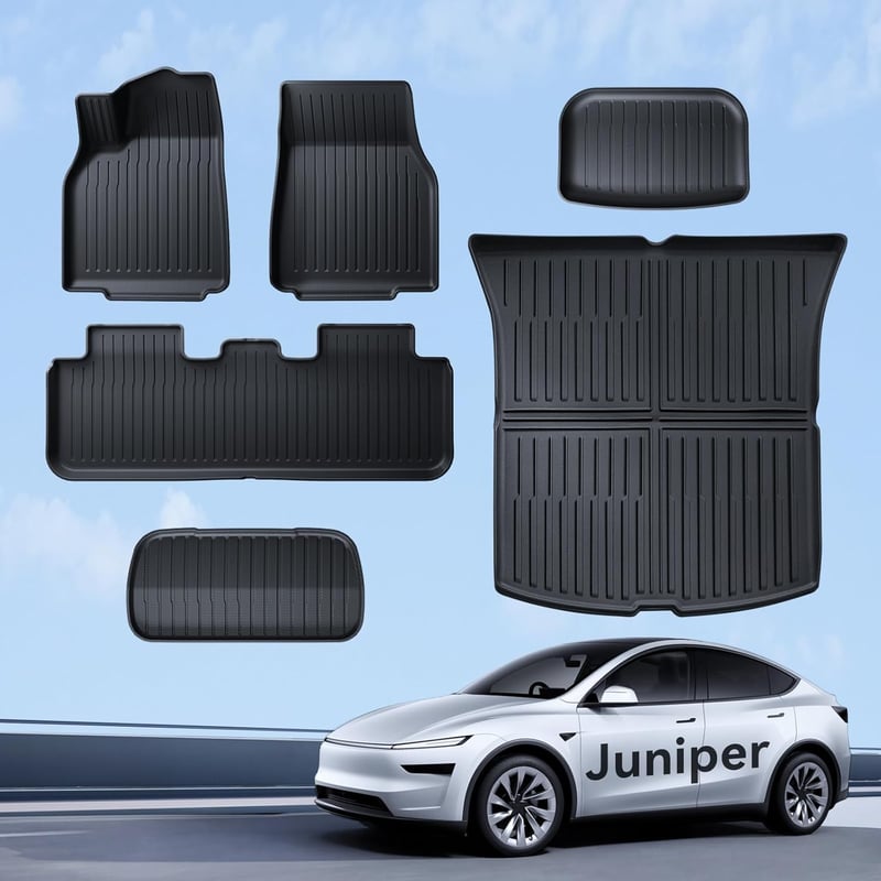 LANTU Tesla Model Y 2025-2026 gumiszőnyeg szett 6 részes TPE vízálló
