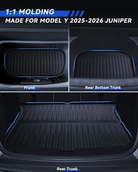 LANTU Tesla Model Y 2025-2026 gumiszőnyeg szett 6 részes TPE vízálló 3