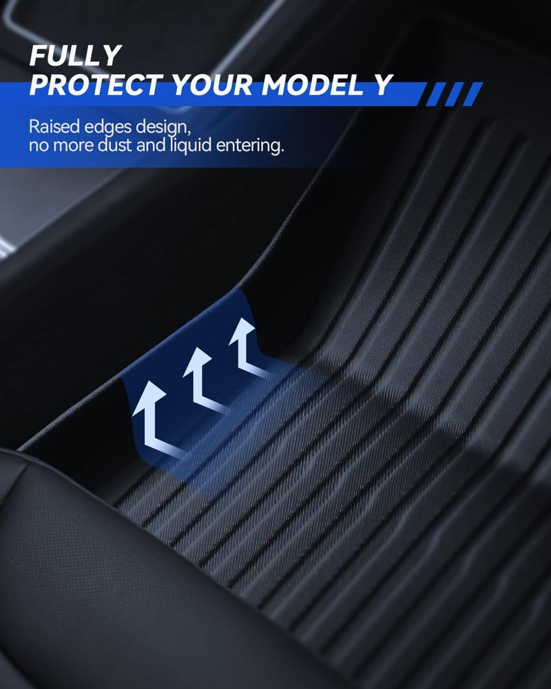 LANTU Tesla Model Y 2025-2026 gumiszőnyeg szett 6 részes TPE vízálló