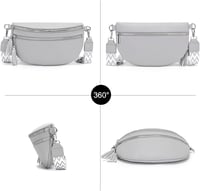 LANXINGLUO női crossbody táska kreditkártyatartóval világosszürke 6