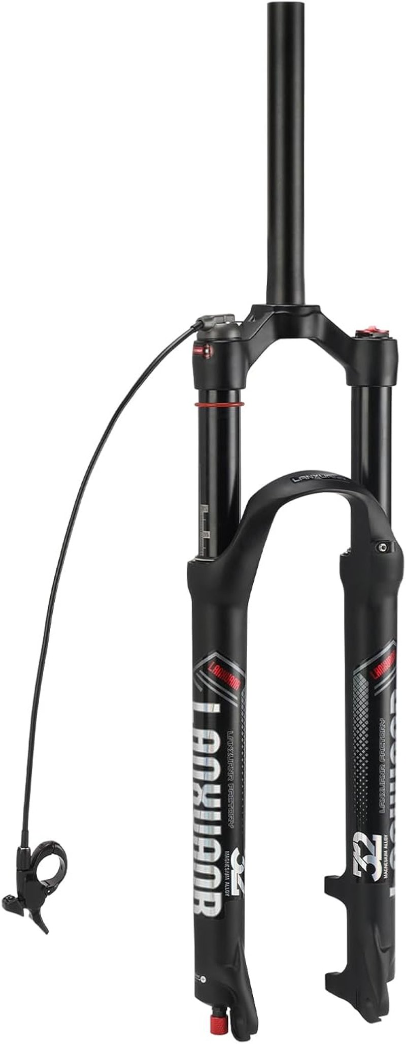 LANXUANR 27.5 Colos Magnesium Teleszkóp Kerékpár Villa 100mm Levegős Felfüggesztés