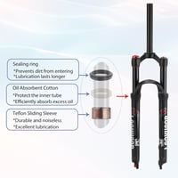LANXUANR 27.5 Colos Magnesium Teleszkóp Kerékpár Villa 100mm Levegős Felfüggesztés 3