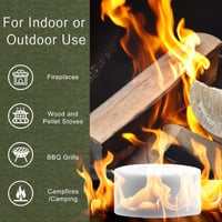 Tablete de combustibil solid LANXUANR pentru aprinderea focului, șemineu, grătar, sobă pe lemne, camping, foc de tabără, pentru uz interior și exterior, 16 buc x 15g 3