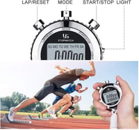 LAOPAO Digitális Stopperóra 2db Vízálló Sportoláshoz Világítás Funkcióval 3