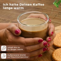 LAPRESO Latte Macchiato pohár szett 6 db 350 ml dupla falú boroszilikát 3