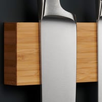LARHN Mágneses Késtartó Fa 40 cm - Fúrás Nélkül is Felszerelhető, Mosogatógépben Mosható Konyhakés Rendszerező 4