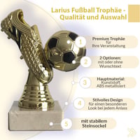 Larius Zlatá kopačka futbalová trofej pohár cena pre najlepšieho strelca uznanie bez nápisu 3