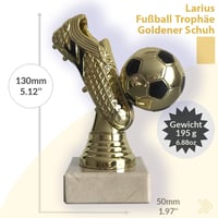 Larius Zlatá kopačka futbalová trofej pohár cena pre najlepšieho strelca uznanie bez nápisu 4