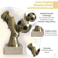 Larius Zlatá kopačka futbalová trofej pohár cena pre najlepšieho strelca uznanie bez nápisu 5
