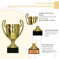 Larius Trophy Honour Award Díjtrófea – Univerzális Elismerő Trófea Szöveggel vagy Anélkül 4