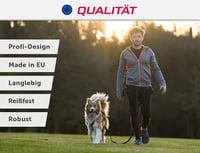 LASALINE Kutyahám X-Back Canicross Bikejoring Szánhúzás Fekete-Világoskék 8