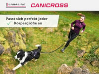 LASALINE Kutyahám X-Back Canicross Bikejoring Szánhúzás Fekete-Világoskék 3