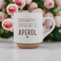 Zabavna šalica za kavu s uredskim natpisom i uzorkom Aperola - Poklon za kolegicu, prijateljicu - Finski dizajn 6