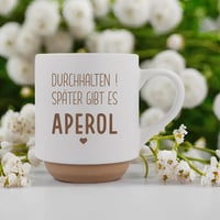 Zabavna šalica za kavu s uredskim natpisom i uzorkom Aperola - Poklon za kolegicu, prijateljicu - Finski dizajn 8