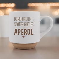 Zabavna šalica za kavu s uredskim natpisom i uzorkom Aperola - Poklon za kolegicu, prijateljicu - Finski dizajn 4