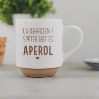 Zabavna šalica za kavu s uredskim natpisom i uzorkom Aperola - Poklon za kolegicu, prijateljicu - Finski dizajn 5