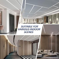 LASLUX Alumínium LED profil U-alakú 2m, diffúzorral és végzáróval, beépíthető 7