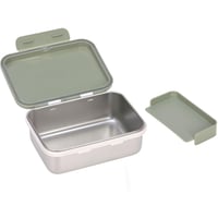 Cutie de prânz pentru copii LÄSSIG din oțel inoxidabil, sustenabilă, pentru grădiniță și școală, Happy Prints Light Olive 4