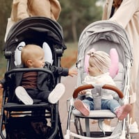 LATRAT Állítható Nyakpárna Babáknak, U Alakú Utazási Párna Autósüléshez és Babakocsához, Bézs 7