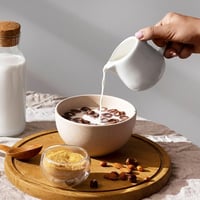LATRAT fehér kerámia tejkiöntő 100ml 2 darabos szett kávéhoz 5