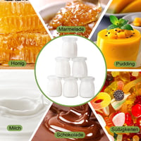 LATRAT Joghurt Üveg Fedővel 150ml Puding Desszert Pohár 8