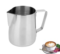 LATRAT vrč od nehrđajućeg čelika za cappuccino i latte - srebrni - 350 ml 2