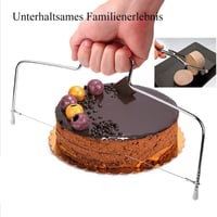 LATRAT rozsdamentes acél tortaszeletelő - 32 cm, állítható magasság 3