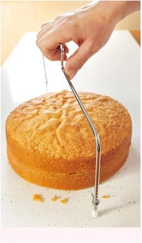 LATRAT rozsdamentes acél tortaszeletelő - 32 cm, állítható magasság 7