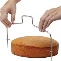 LATRAT rozsdamentes acél tortaszeletelő - 32 cm, állítható magasság 1