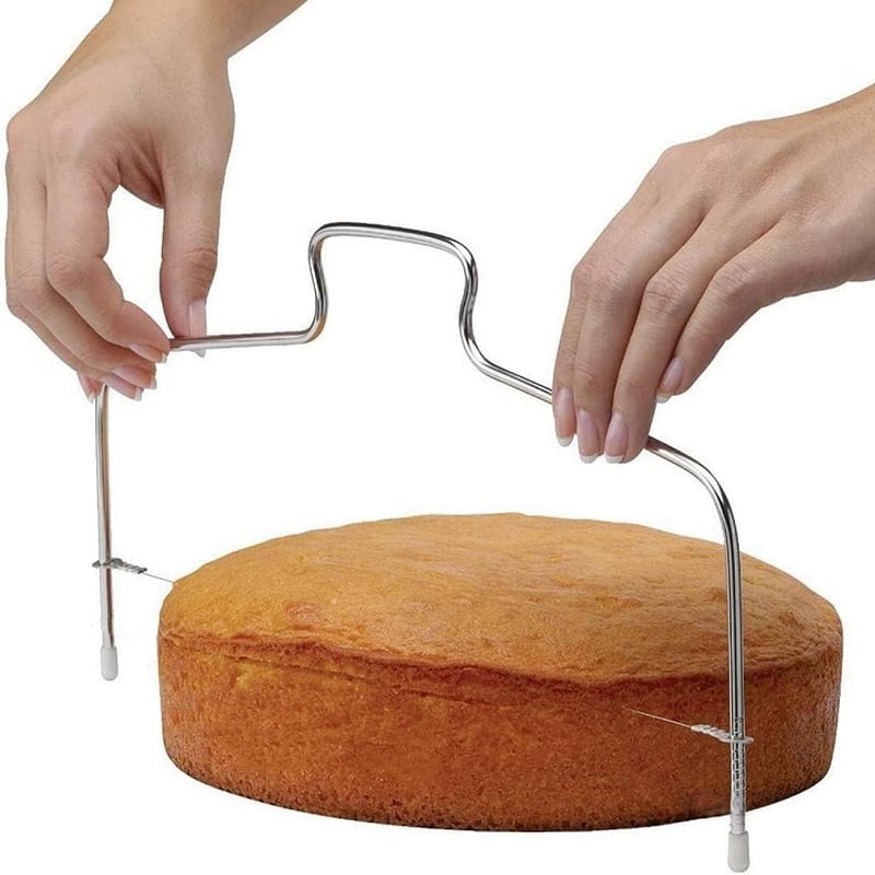 LATRAT rozsdamentes acél tortaszeletelő - 32 cm, állítható magasság