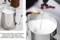 LATRAT rozsdamentes acélból készült tejkiöntő 350ml cappuccino és latte készítéshez 5