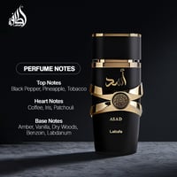 Lattafa Asad Unisex Eau de Parfum - 100 ml Fűszeres-Balzsamos Illat Fekete Bors, Kávé és Vanília Jegyekkel - Férfi és Női Parfüm 4